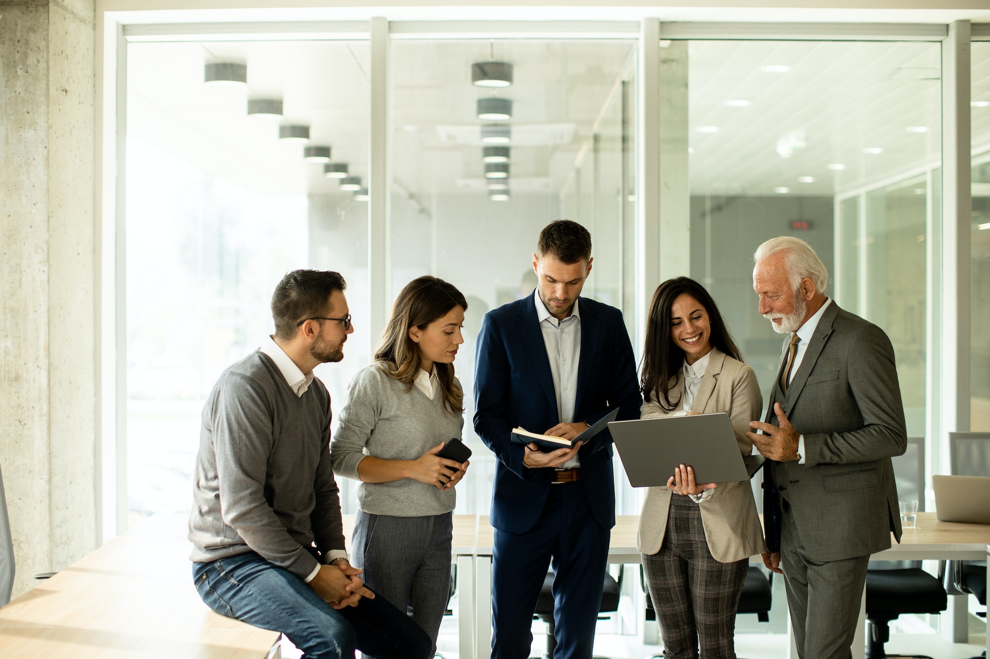 Businesspeople working in team in the office